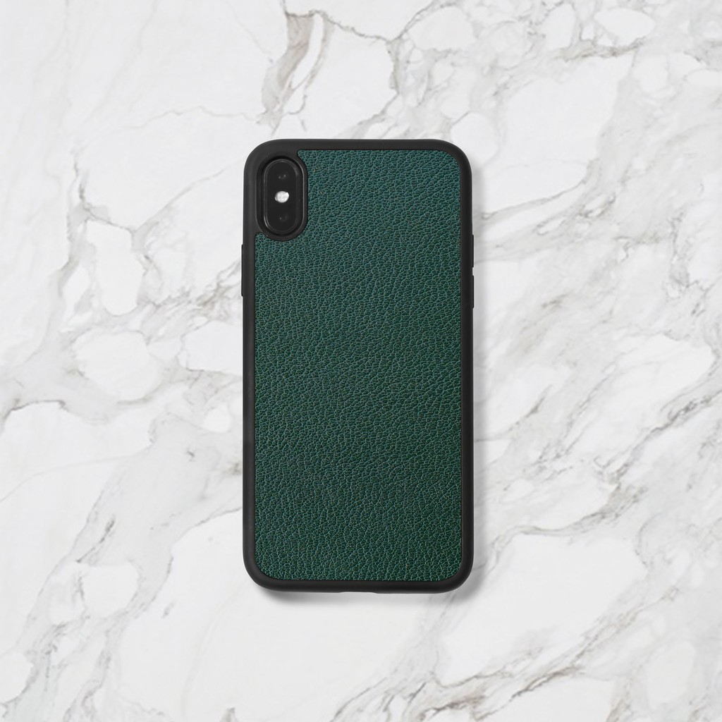 Ốp Lưng Da Xanh Rêu Aran | Ốp Lưng Da Iphone Cao Cấp