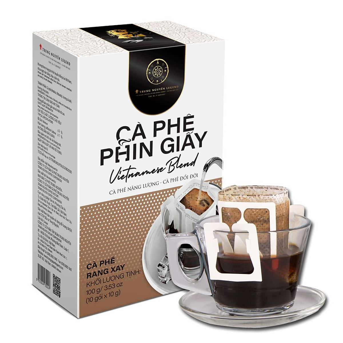 (Combo 3 Hộp Phin Giấy Ngẫu Nhiên) cà phê phin giấy Trung Nguyên