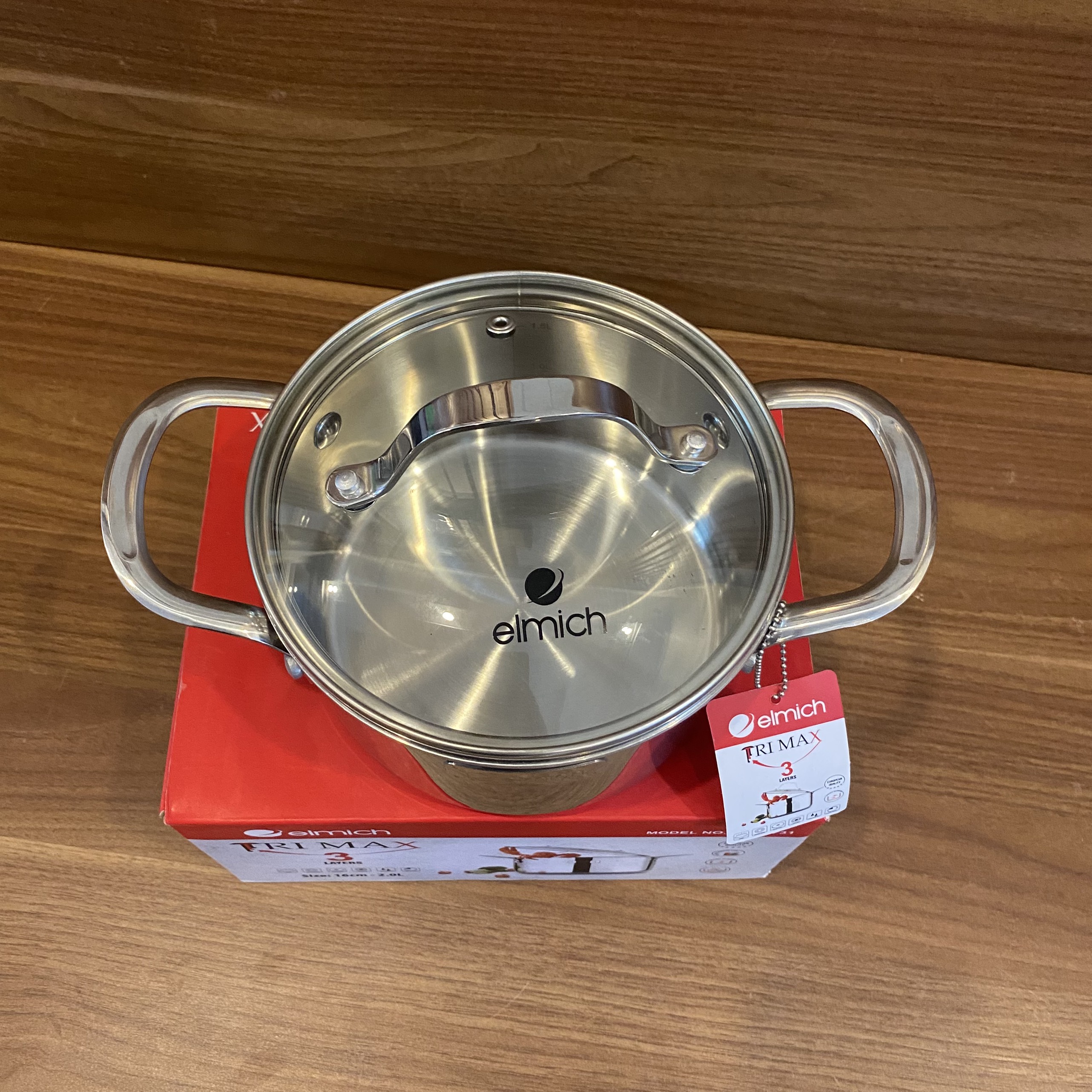 NỒI INOX CAO CẤP 3 LỚP ĐÁY LIỀN TRI-MAX 16CM.
