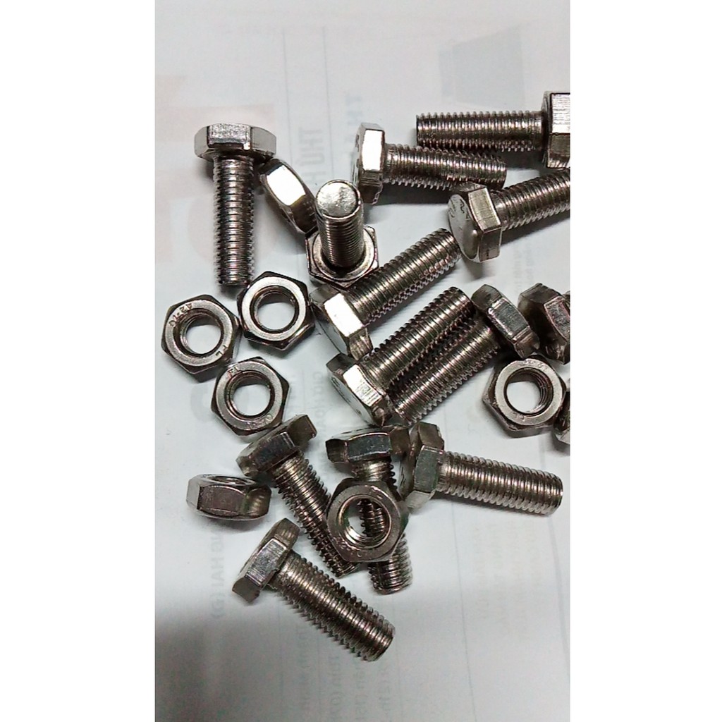 Bulon Inox, bu lon các loại 6 cạnh