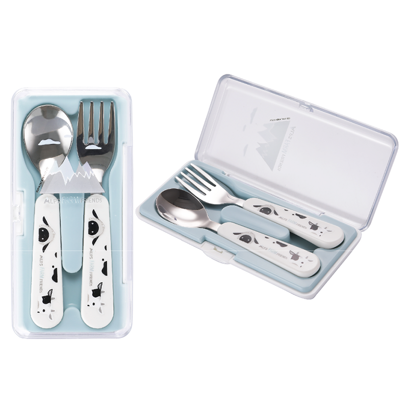 [HCM]Bộ muỗng nĩa ăn dặm STENLOCK Hàn Quốc (không hộp)