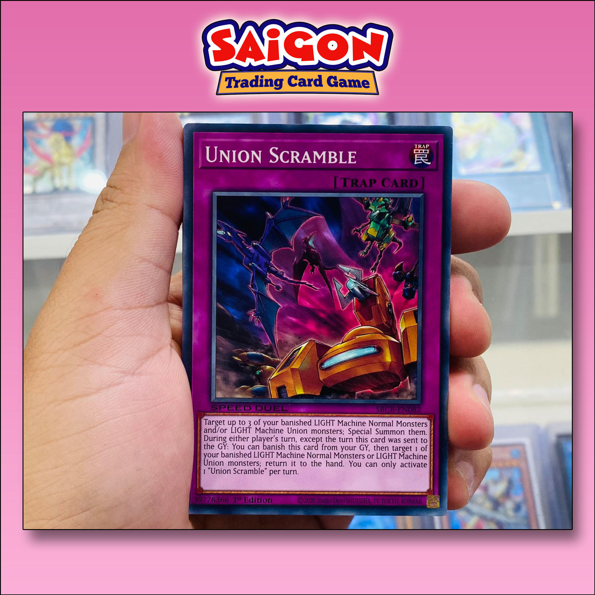 Thẻ bài yugioh mã sbcb-en082 - union scramble - common - 1st edition