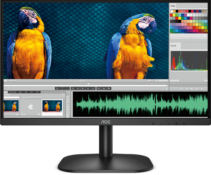 MÀN hình Gaming AOC 24B2H2 (23.8 INCH/FHD/IPS/100HZ/4MS) - Hàng chính hãng