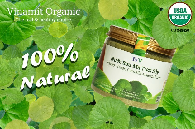 Nước rau má tươi sấy Yo'V 100g