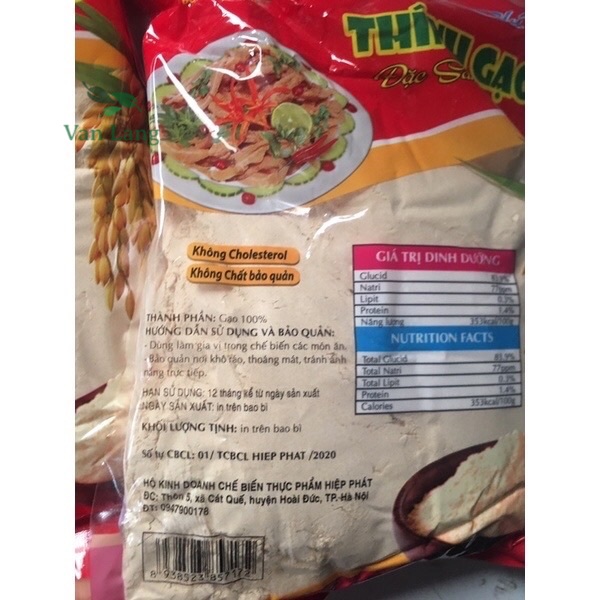 1Kg BỘT THÍNH GẠO LAN CHI LÀM NEM CHUA, NEM THÍNH NGON