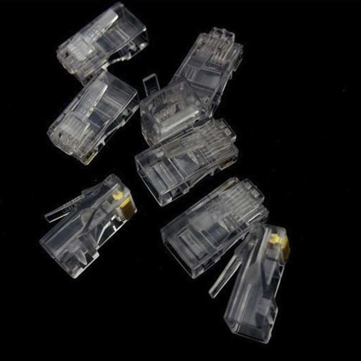 (HCM) Đầu bấm mạng/ hạt mạng (cat 6) RJ45 - túi (100 hạt mạng)