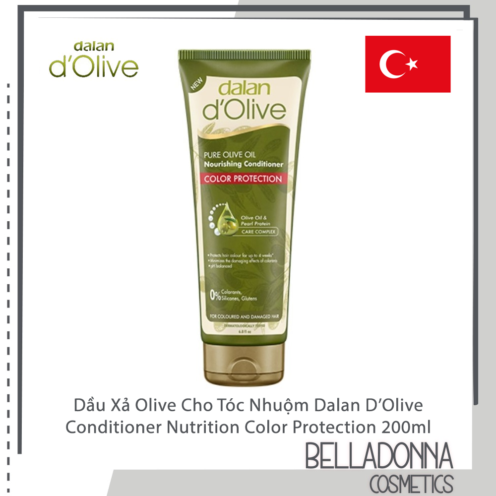 Dầu xả Oliu cho tóc nhuộm Dalan D'Olive Conditioner Nutrition Color Protection 200ml