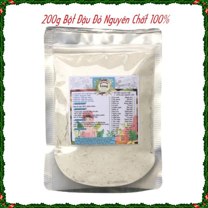 [HCM]Bột Đậu đỏ 200g nguyên chất thiên nhiên 100% có giấy ĐKKD và VSATTP Ling