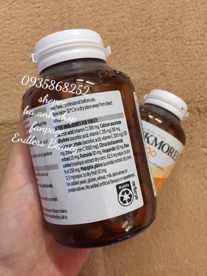 Bio C Blackmores 1000mg 150 viên mẫu mới