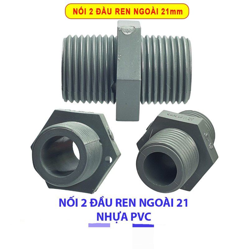 Combo 2 Cái - Nối Răng Ngoài 21 Nhựa  (Nối thẳng)