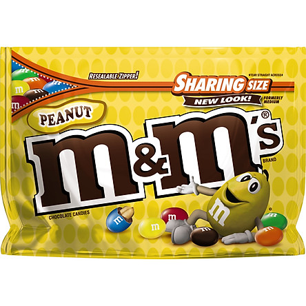 [HCM]Kẹo socola M&Ms  túi 300g Sharing size hàng Mỹ - bịch vàng