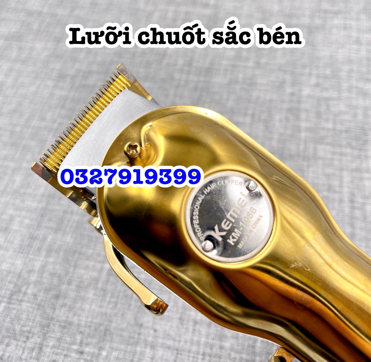 KEMEI Tông đơ cắt tóc cao cấp KM-1986 màn hình LCD pin Lithium-ion 2500mAh công suất 8W thời gian sử dụng 5 giờ chuyên Fade cho salon tóc