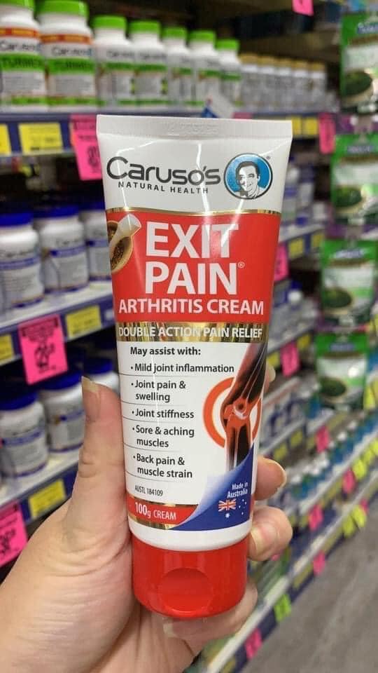 Carusos Natural Health Exit Pain Arthritis Cream