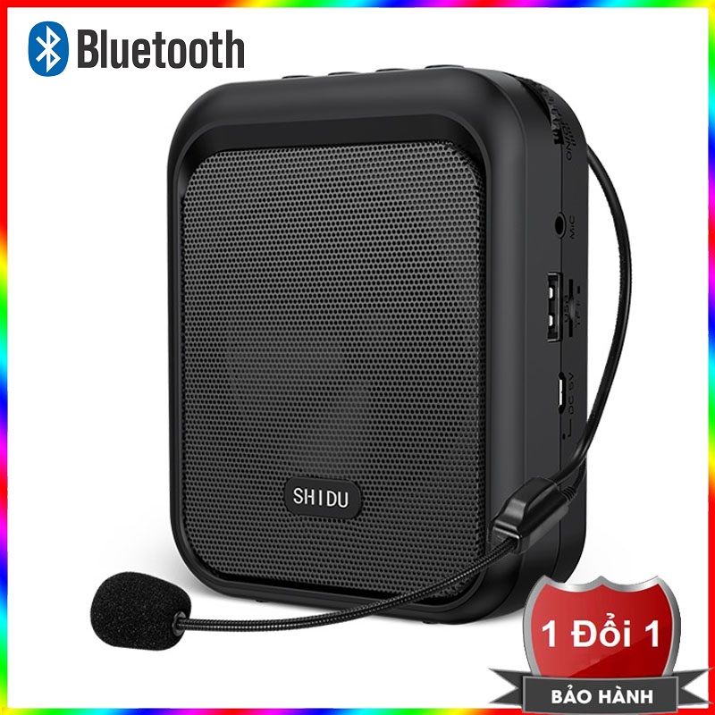 Máy trợ giảng có dây SHIDU SD-M100 hỗ trợ Bluetooth kết nối điện thoại - Máy trợ giảng SHIDU M100 kiêm loa Bluetooth cao cấp - Bảo hành 6 tháng