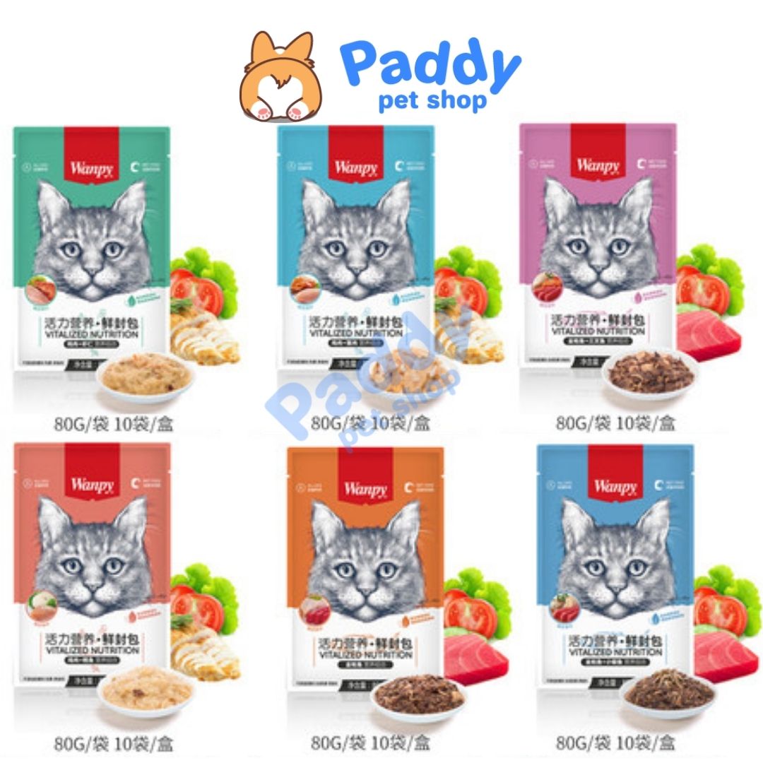 Pate Mèo Wanpy Súp Thịt Tươi 80g