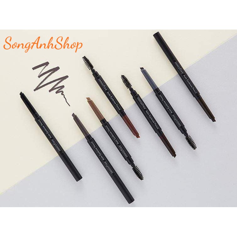 [HCM]Chì Kẻ Mày Thế Hệ Mới Innisfree Auto Eyebrow Pencil