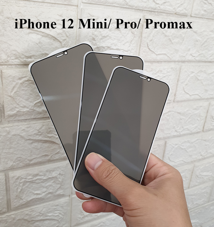 Dán cường lực phủ màn hình chống nhìn trộm iPhone 12 Mini/12/ 12 Pro/ 12 Promax
