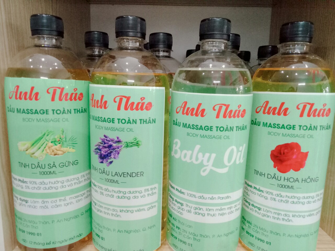 Dầu Massage Hương Hoa Hồng