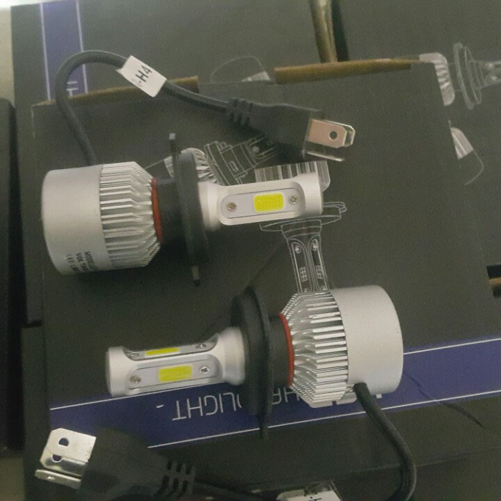 (GIÁ 1 CHIẾC) ĐÈN PHA LED 3 TIM CHÂN H4 SIÊU SÁNG, ĐÈN PHA XE MÁY, ĐÈN PHA C6 3 TIM SIÊU SÁNG