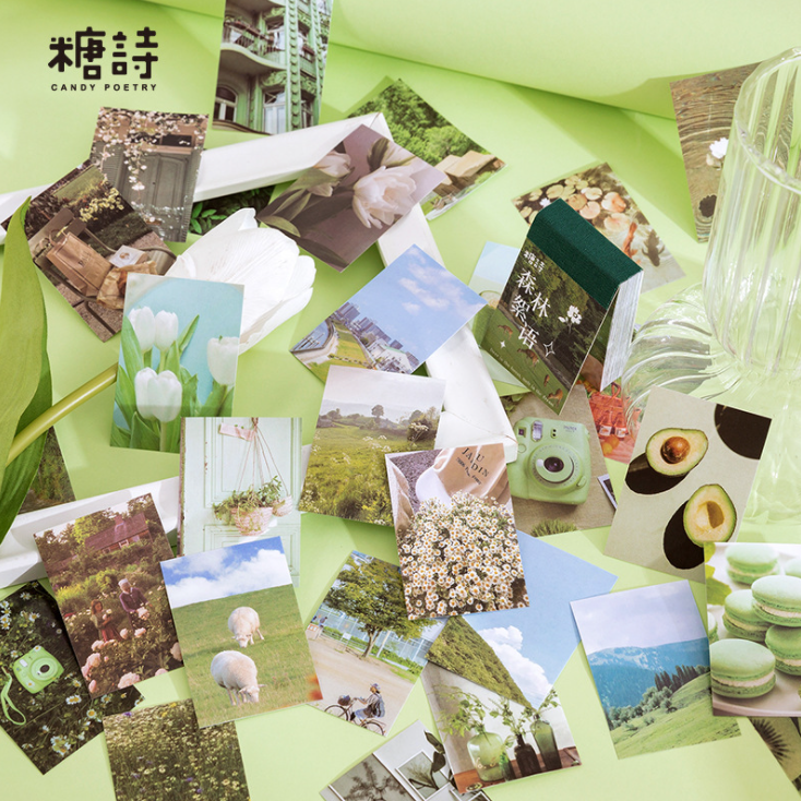 Cuốn 50 miếng sticker mẫu bầu trời rực rỡ