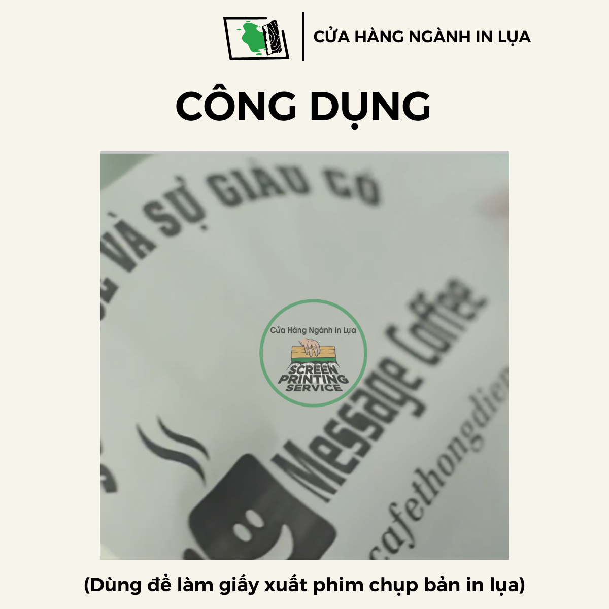 Giấy scan xuất phim chụp bản in lụa 1 tờ