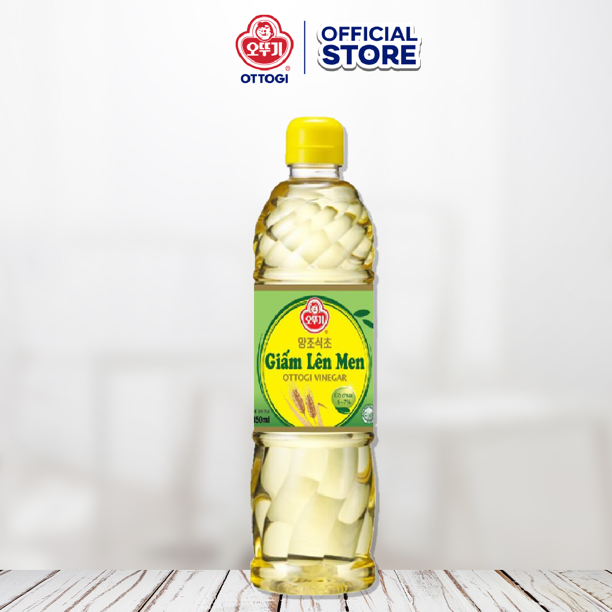 Combo 3 chai Giấm lên men Ottogi 450ml