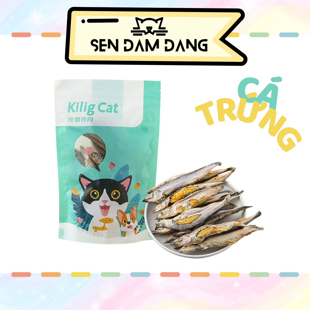 Cá Trứng Sấy Cho Cún Mèo - Gói 50 Gram