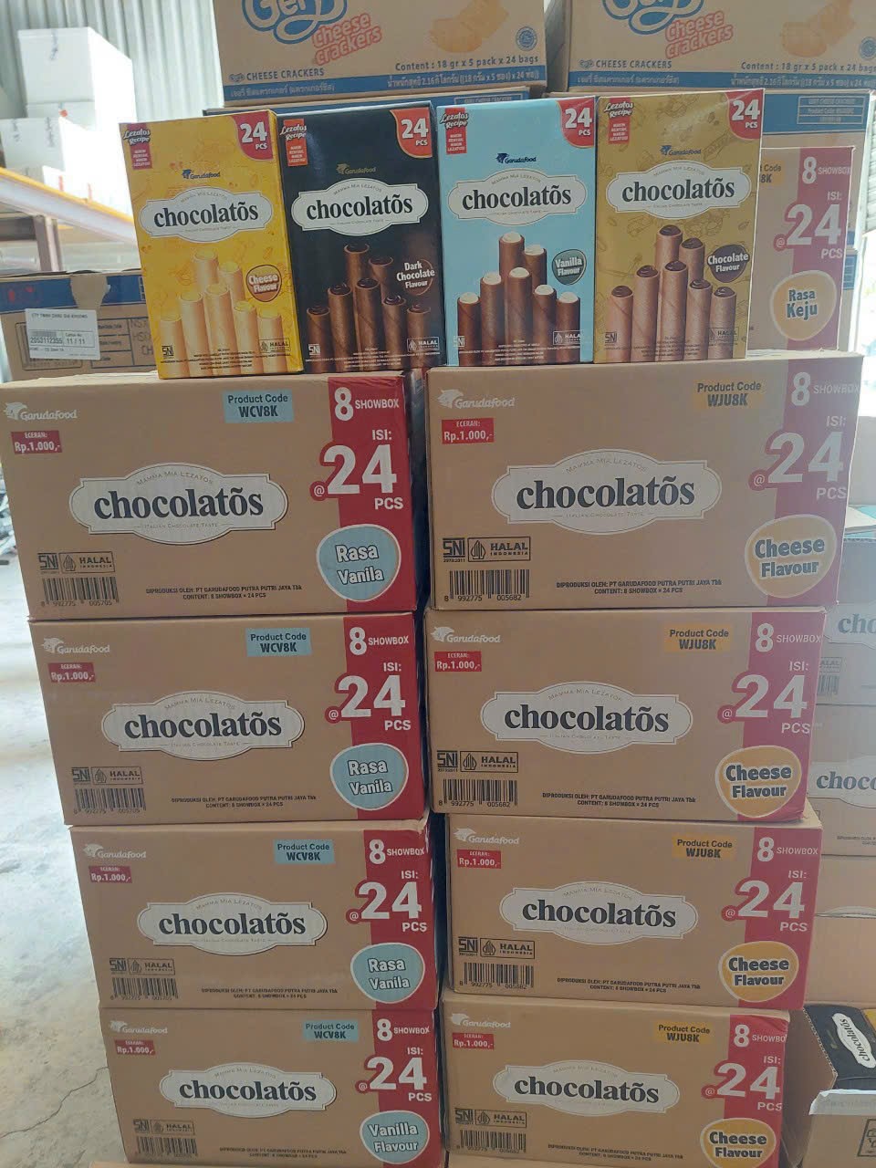Bánh Cuộn Xốp Chocolatos Nhân SocoLa Đen 336g