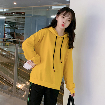 [ Voucher Giảm 50% ] Áo Hoodie Thun Nữ Chui Đầu Có Mũ Dây Cổ Trơn Màu Dáng Trẻ Trung Tươi Tắn Shiny Sunday WM TOP 067