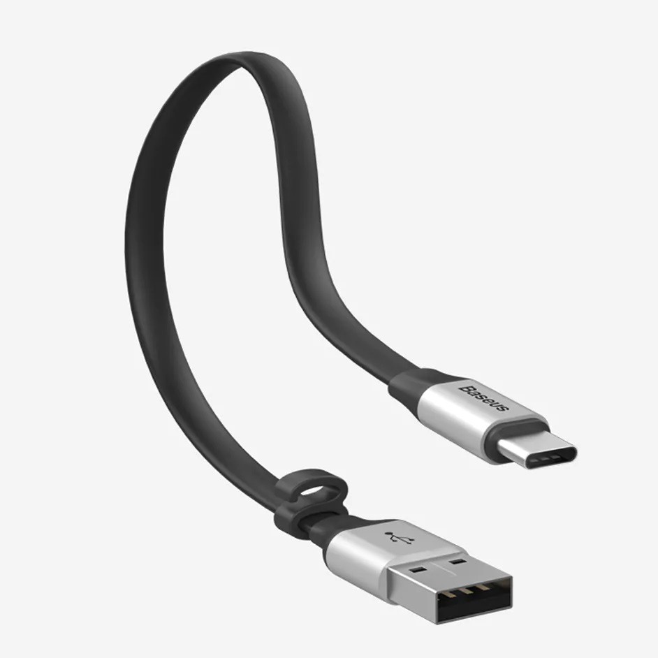 Cáp sạc 2A Baseus Nimble Type-C dây dẹt chống rối dài 23CM