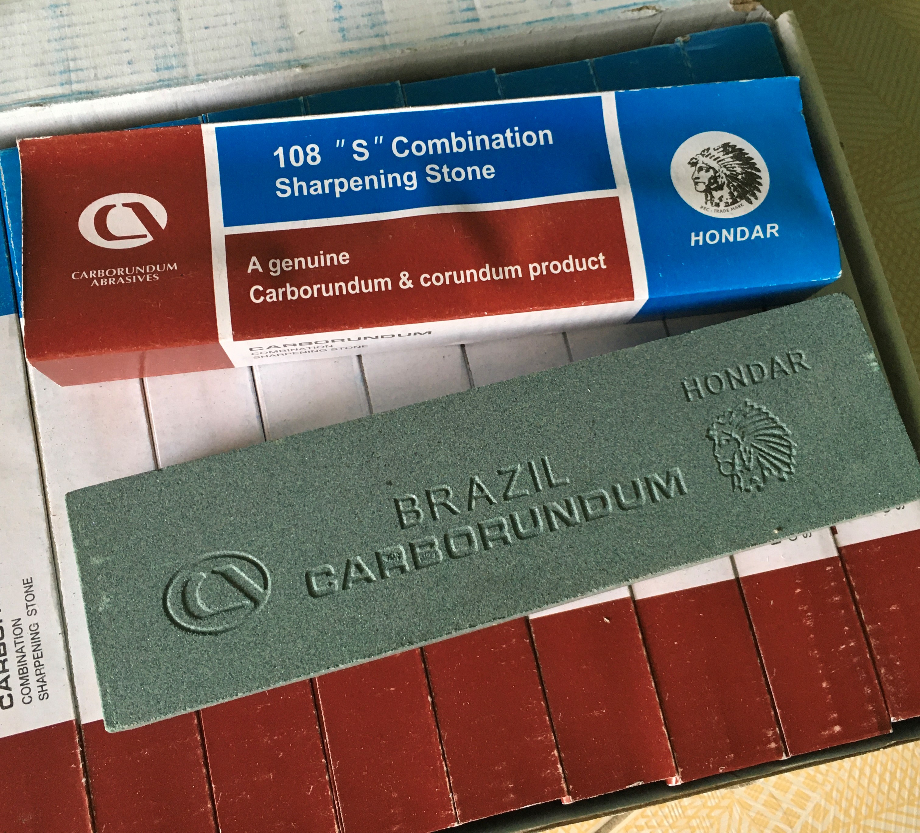 Đá mài dao đa dụng mài dao siêu bén đá mài 2 lớp kích thước D 200 x R 50 x C 25mm