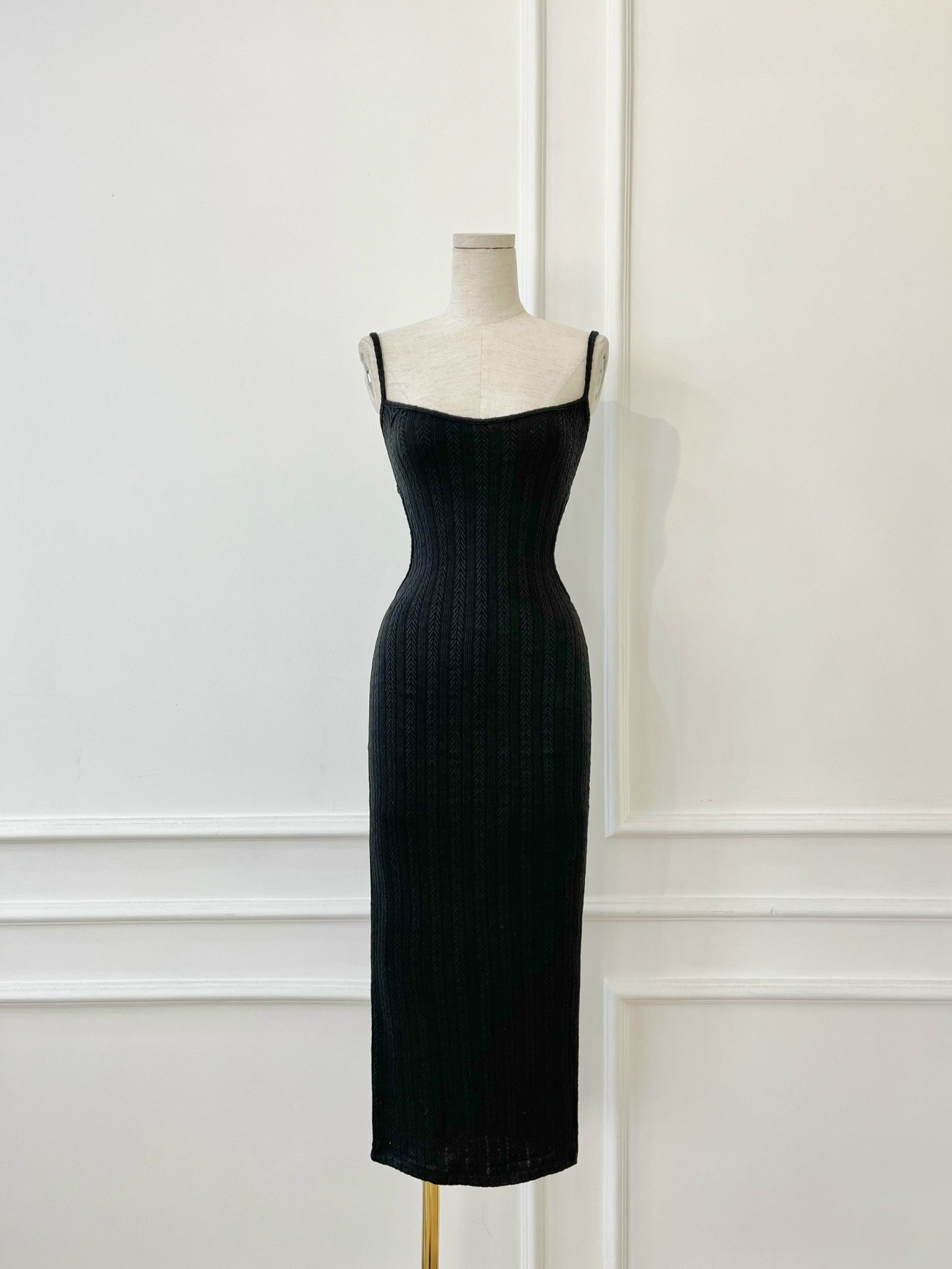 [Ảnh thật] Đầm thun body 2 dây cut out eo sexy