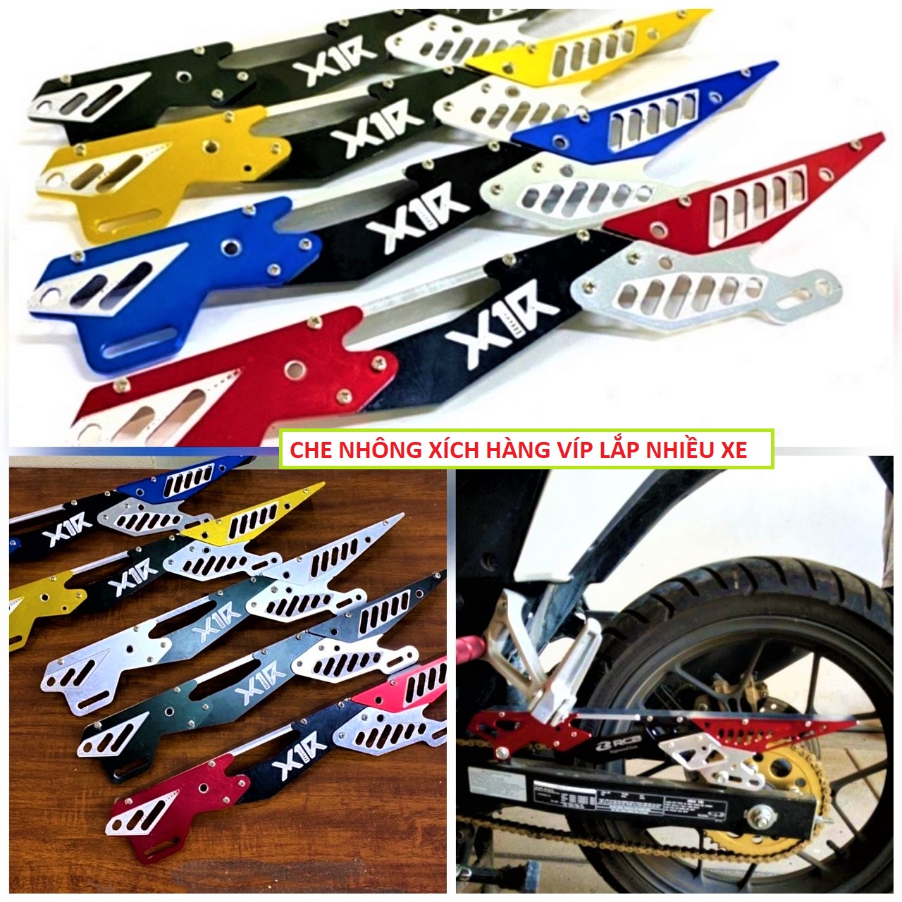 CHE SÊN , CHẮN XÍCH Carter NHÔM CÁT CNC CỰC CHẤT , CHE NHÔNG XÍCH XE MÁY