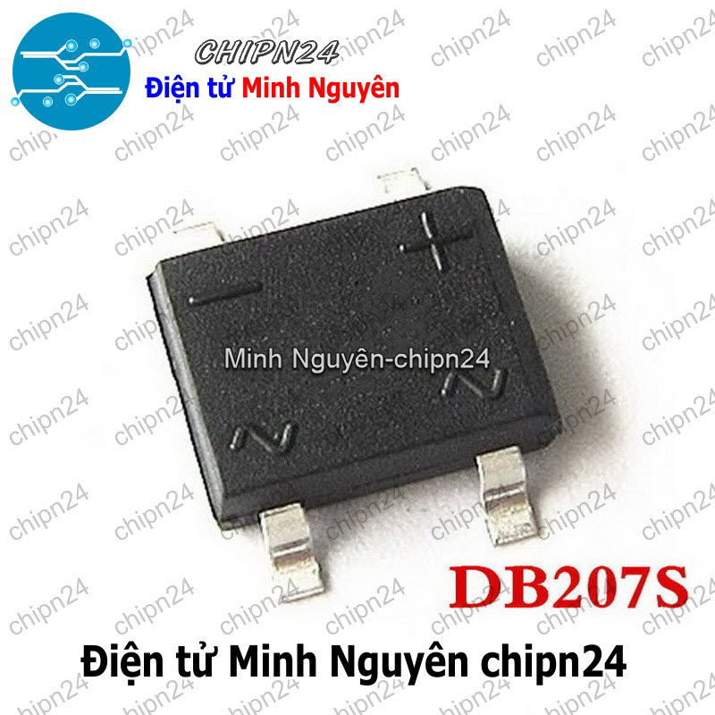 [4 con] (K458) Cầu Diode Dán DB207S 2A 1000V SMD SOP-4 (SMD) - HH003203
