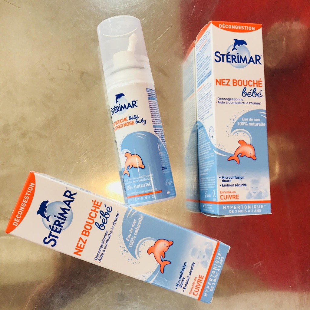 Xịt mũi cá heo Sterimar kháng viêm 100ml