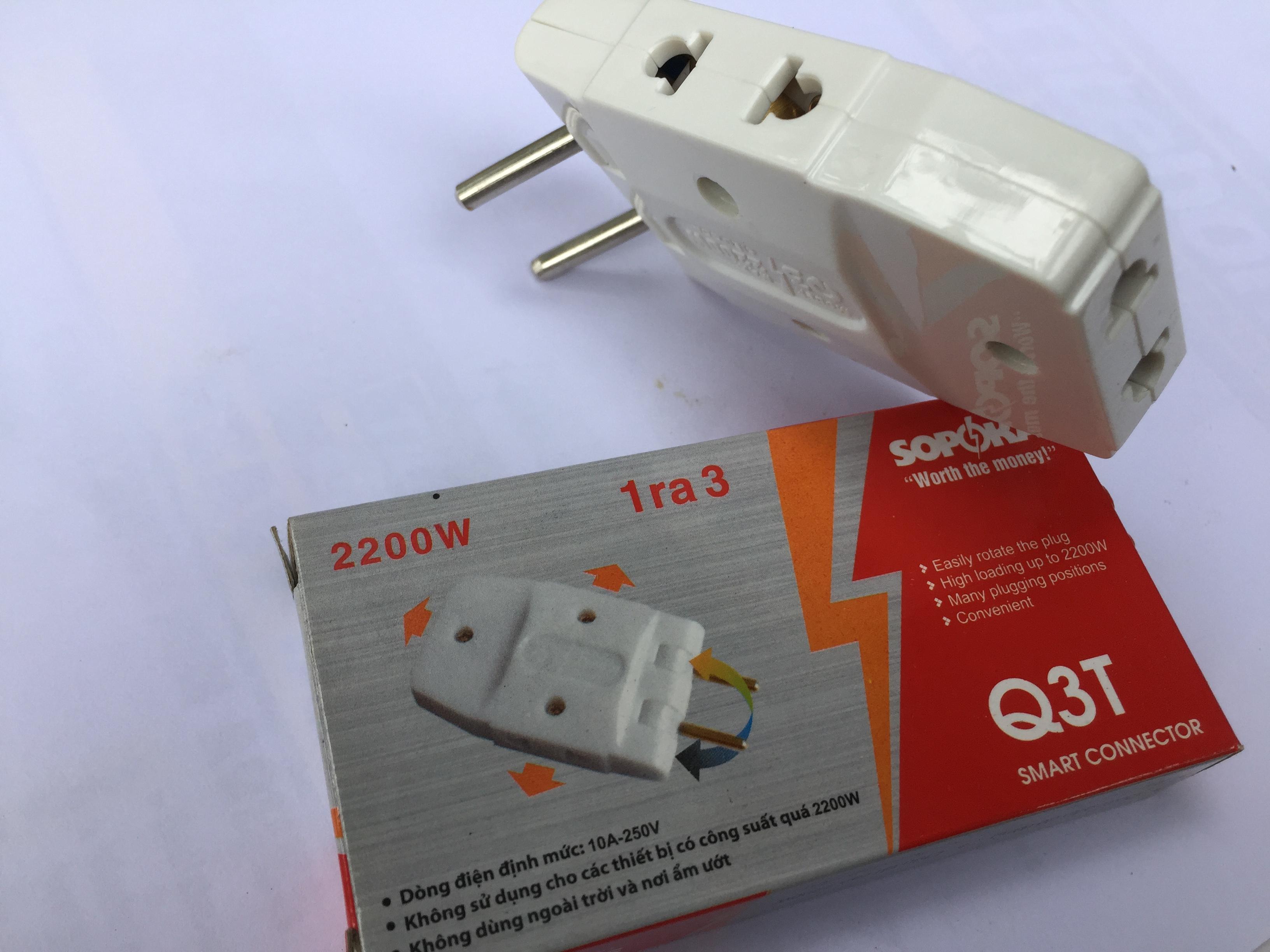 Phích cắm điện chia 3 thông minh Sopoka