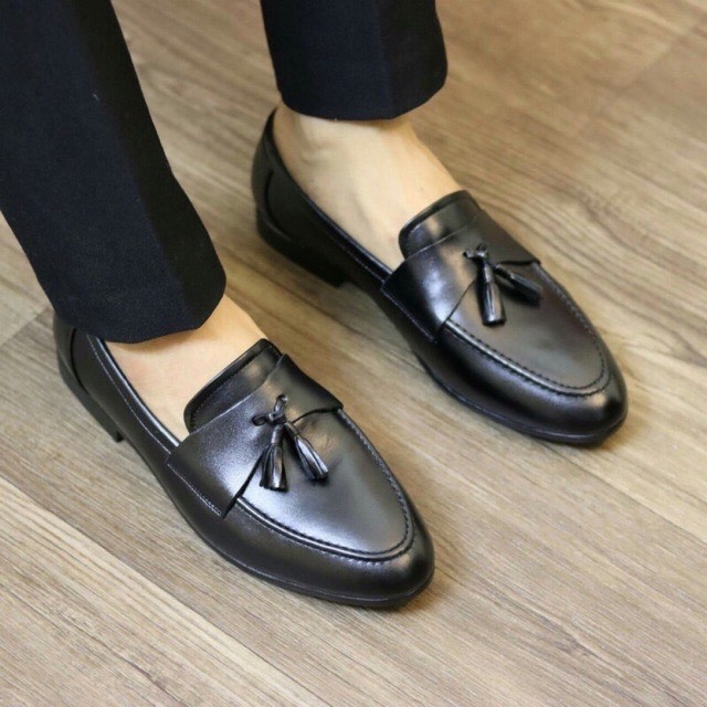 Giầy lười da mờ chuông mới nam