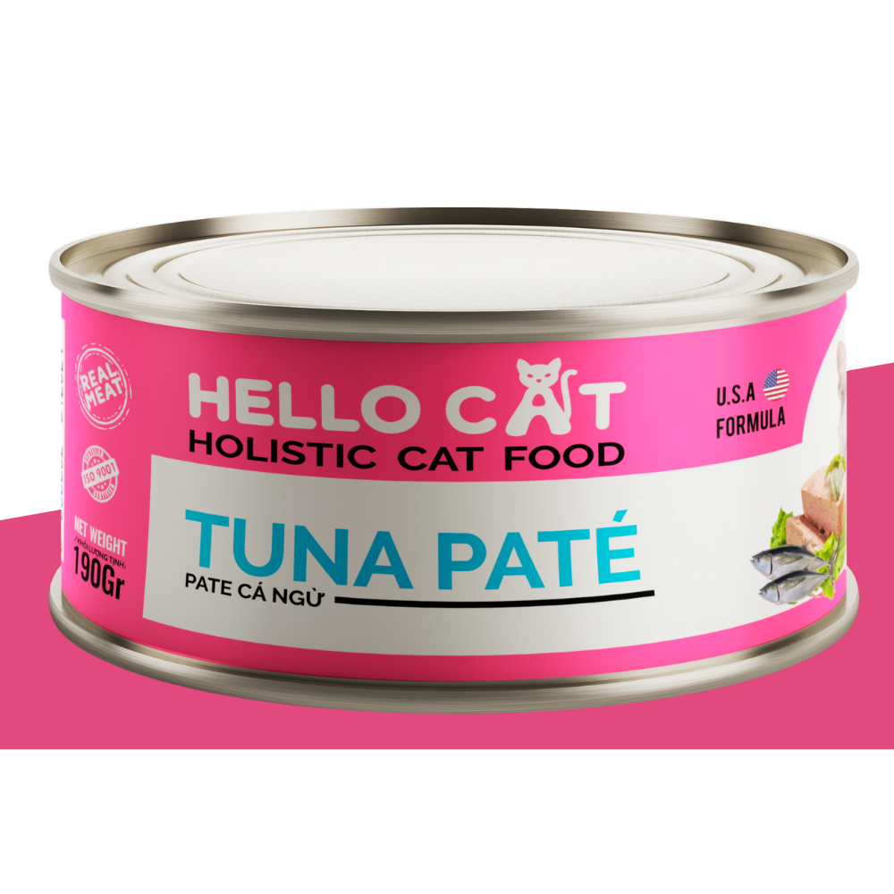 Pate cho mèo Hello Cat lon 190g