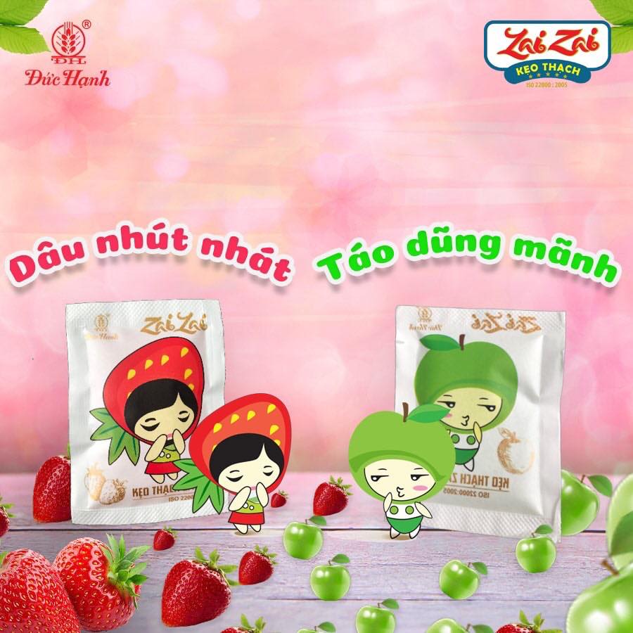 [ Giòn zai ] 1 gói THẠCH HOA QUẢ ZAI ZAI