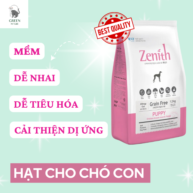 Thức ăn hạt mềm cho chó Zenith - Túi 1.2kg