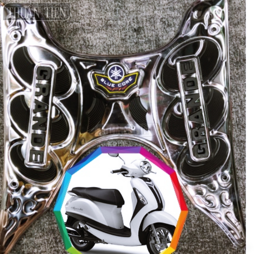 Carpet nozza đời stainless steel head and mats stainless steel nozza Grande 2014, nozza Grande 2019, nozza Grande 2023-shiny stainless steel, high-grade