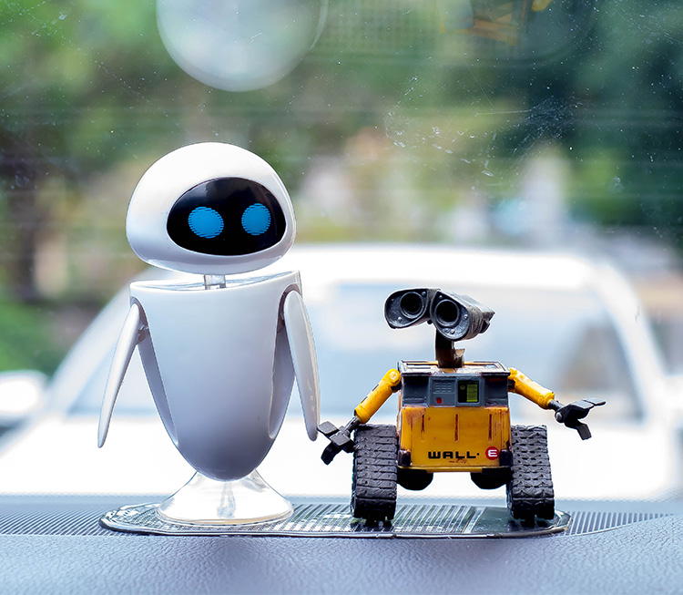 Mô hình nhân vật Wall-E, EVE phim Robot biết yêu cao 7cm
