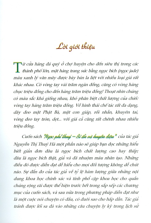 Sách Ngọc phỉ thúy bí ẩn và huyền diệu