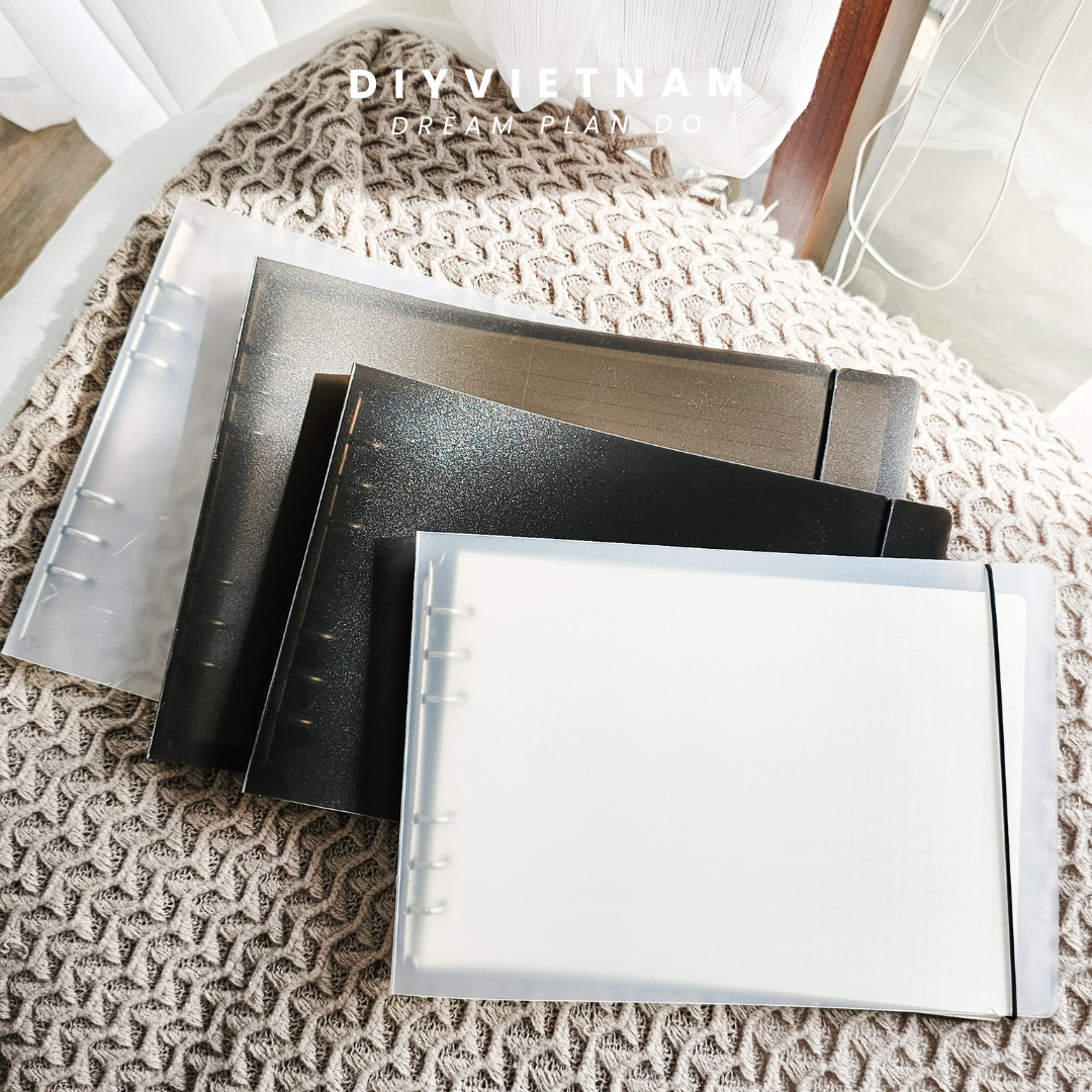 [HCM]PLANNER NHỰA CỨNG A4/B5 NGANG 6 LỖ
