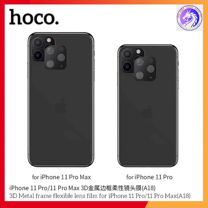 [HCM]MIẾNG DÁN BẢO VỆ CAMERA SAU ĐIỆN THOẠI IPHONE 11 PRO&11 PRO MAX HOCO A18
