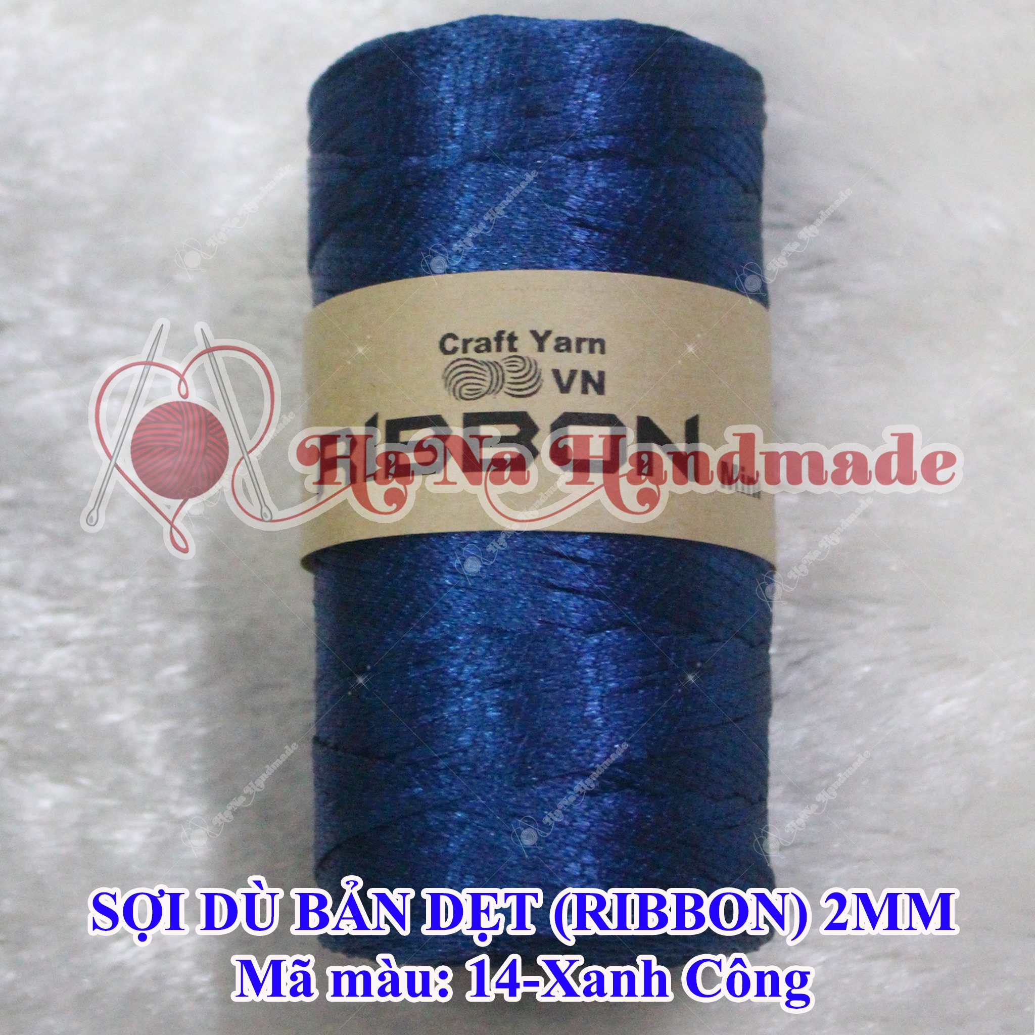 Sợi Dù Bản Dẹt 2mm / sợi ribbon / ribbon mini (23k/cuộn)