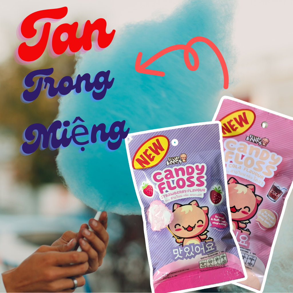 Kẹo Bông Gòn Little Keefy Candy Floss 15g