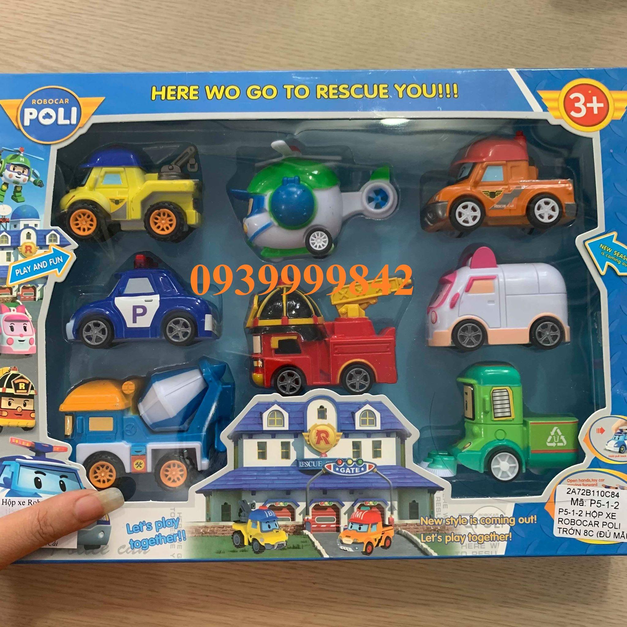 Bộ 8 xe trớn Robocar Poli ảnh thật - P5-1
