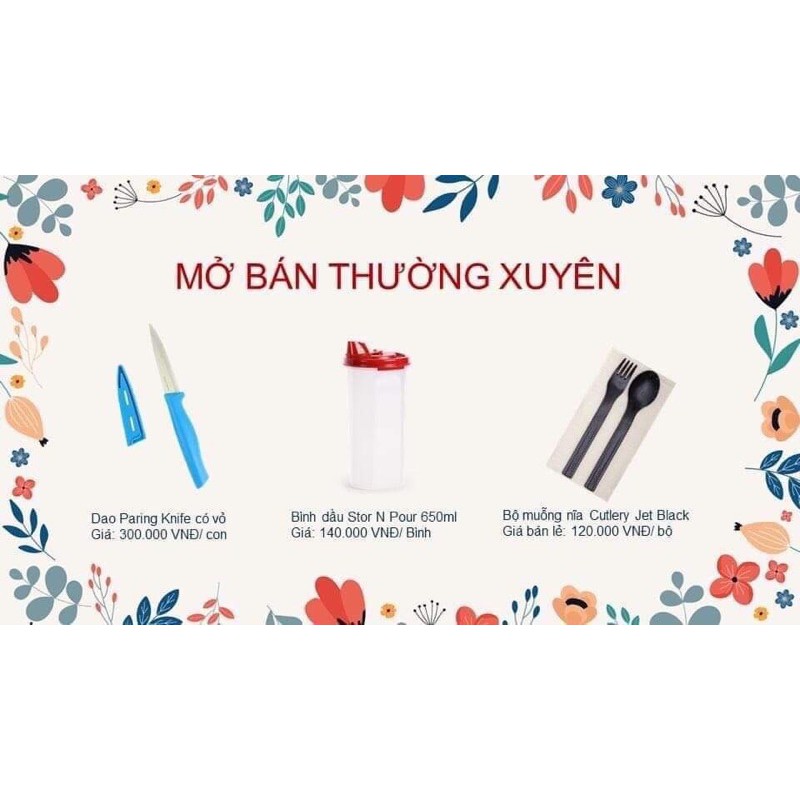 Tupperware Bình Dầu , Chai Đựng Nước Mắm