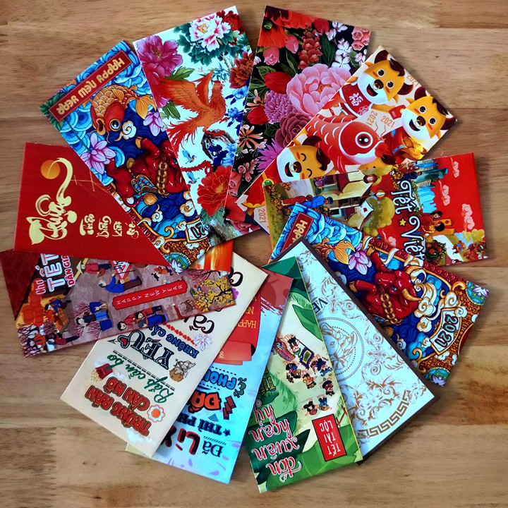 Red packets, maple red packets plaited, combo 50 cover cute